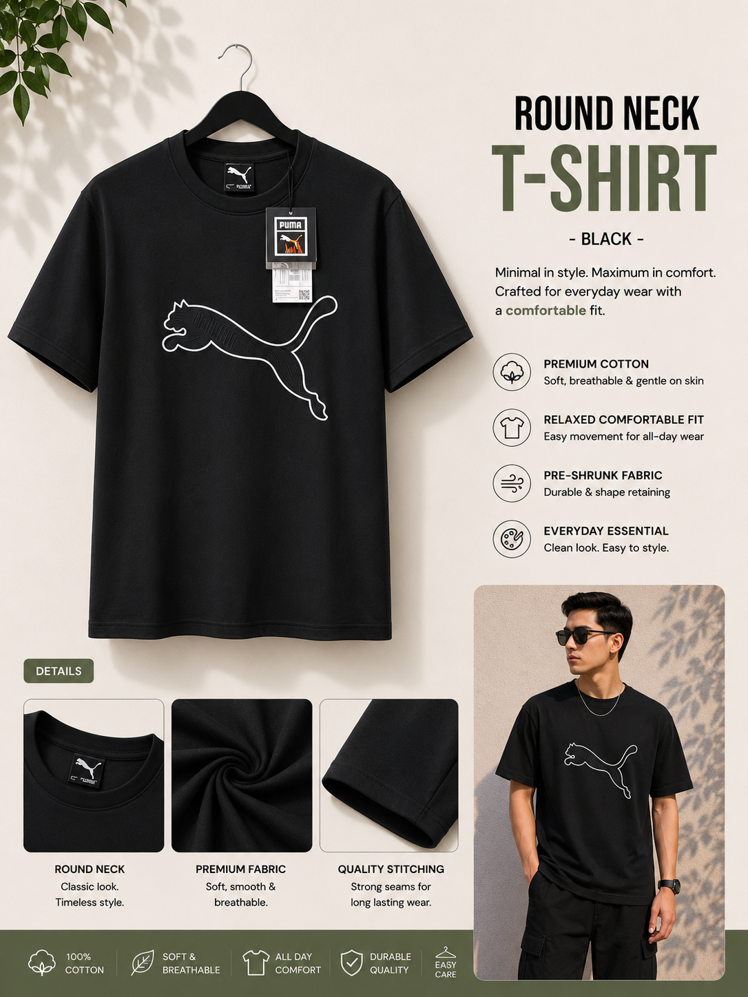 Round Neck T-Shirt
