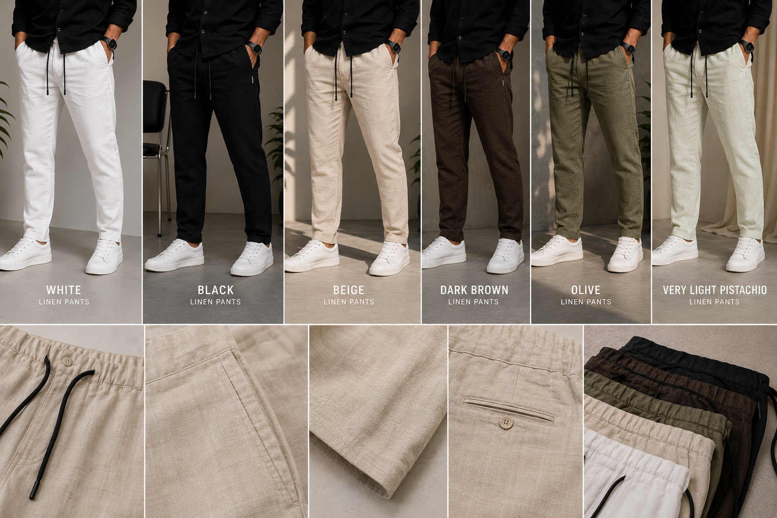 Premium Linen Pants - Relaxed Fit