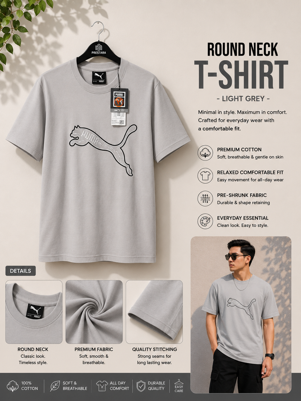Round Neck T-Shirt