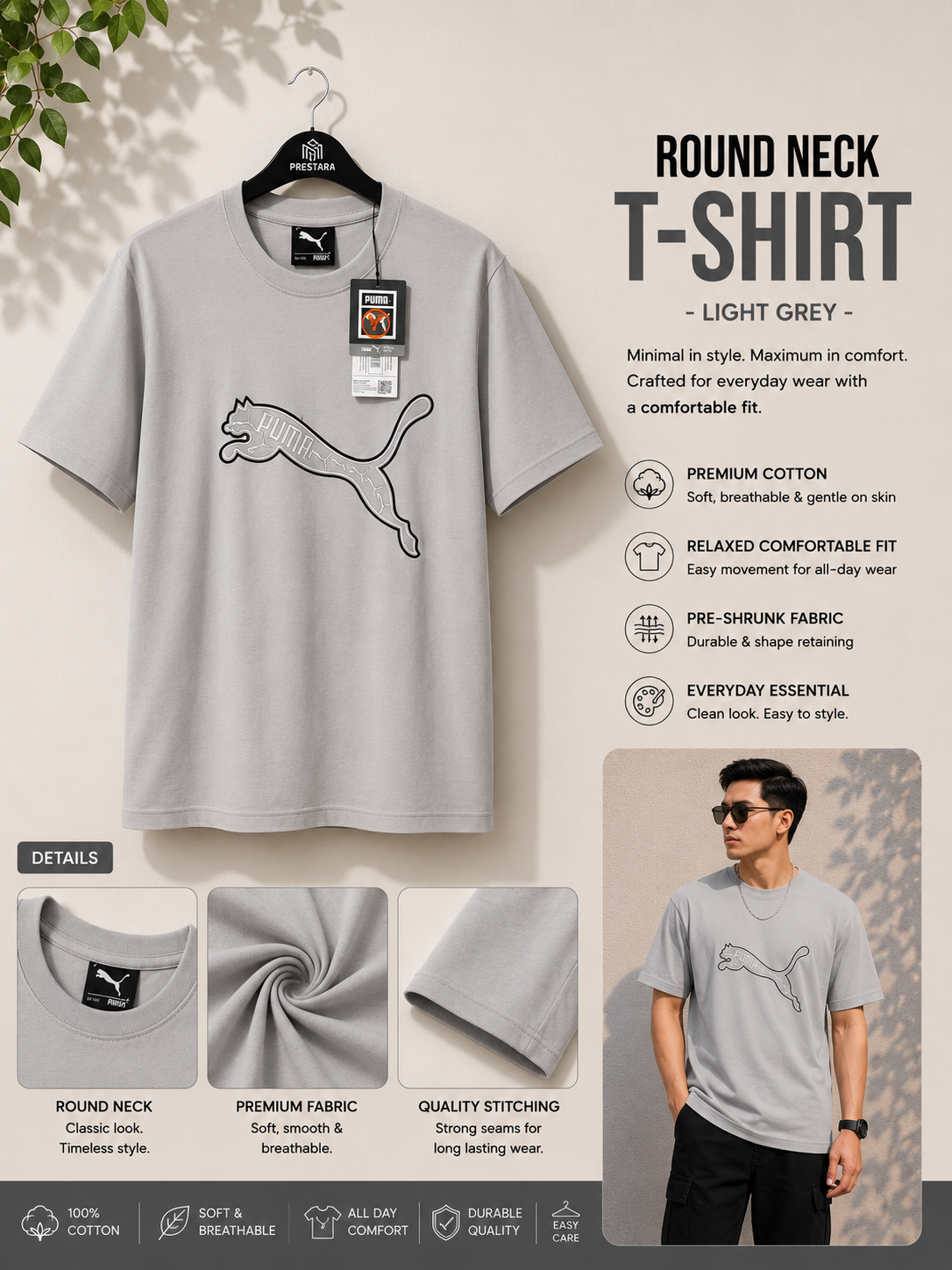 Round Neck T-Shirt
