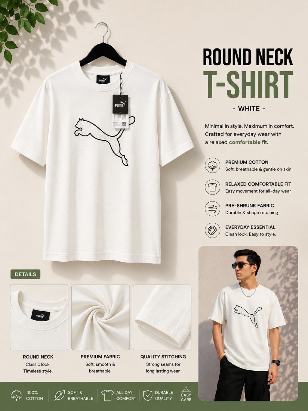 Round Neck T-Shirt