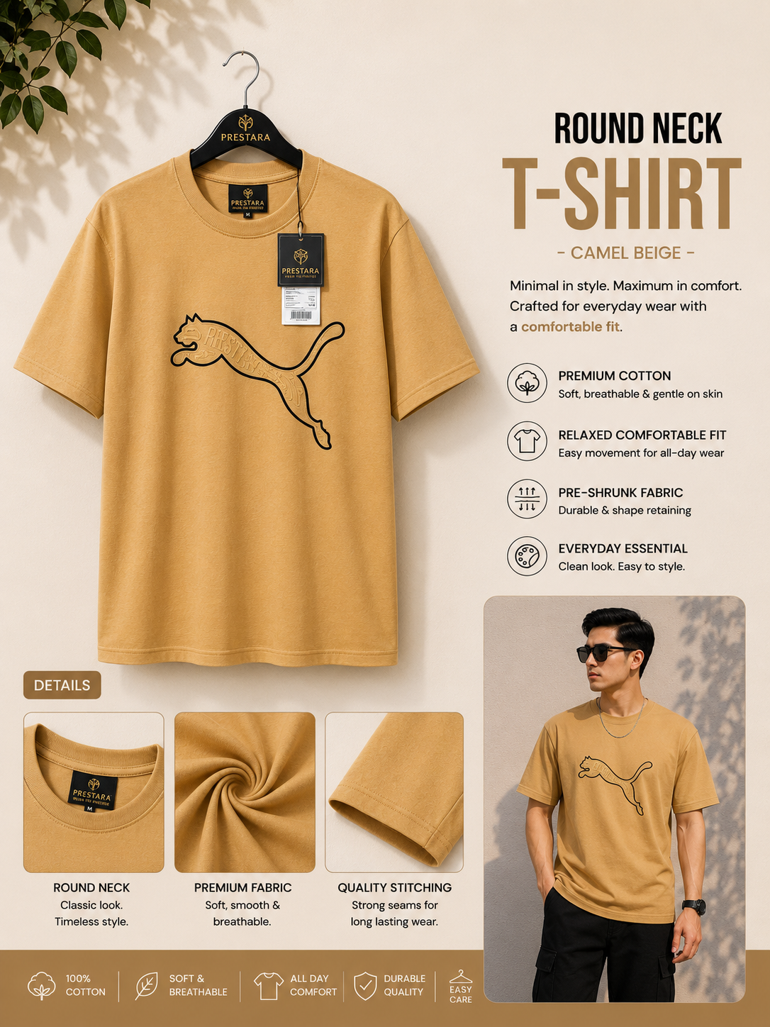 Round Neck T-Shirt