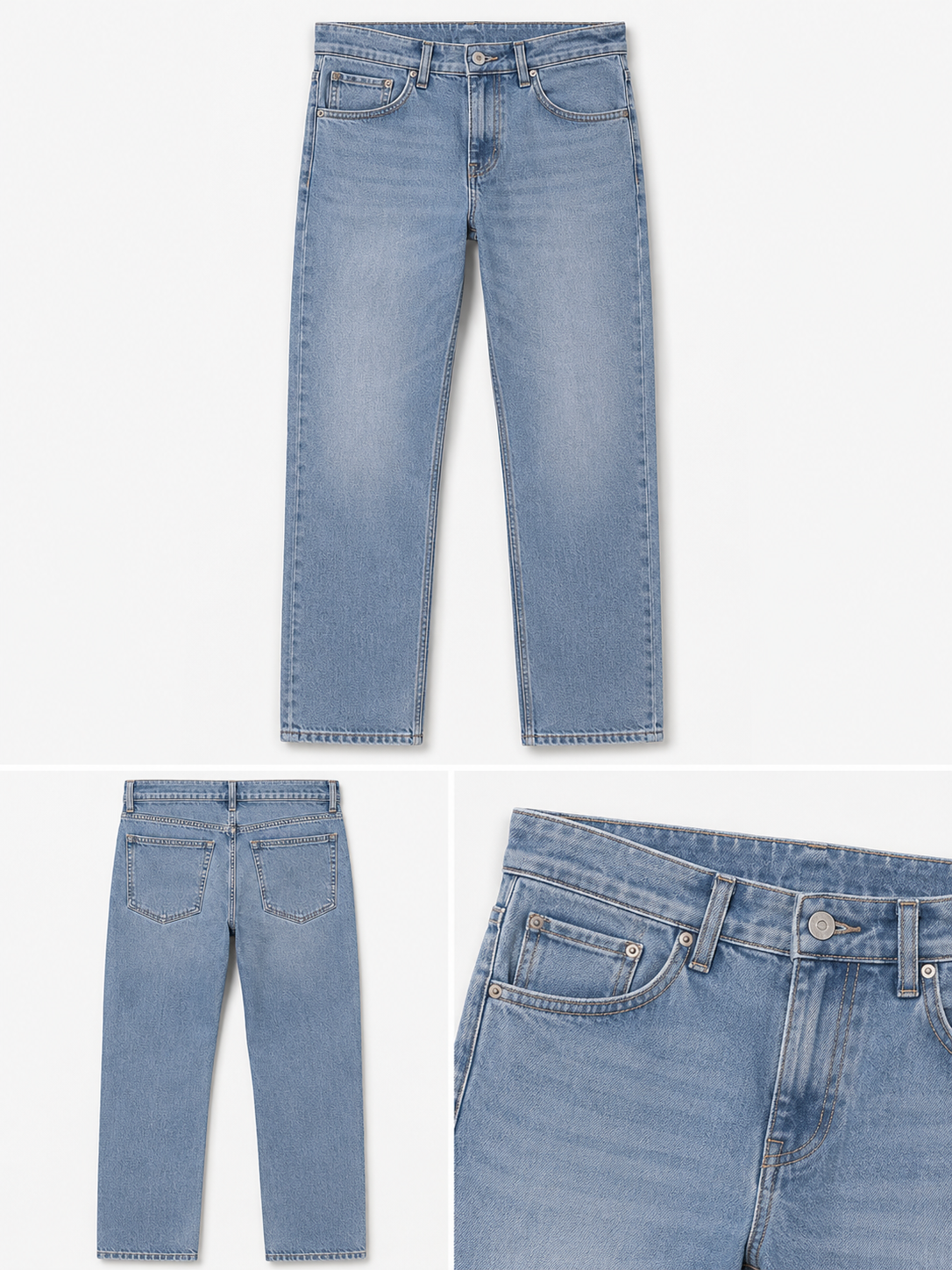 Straight Fit Denim Jeans