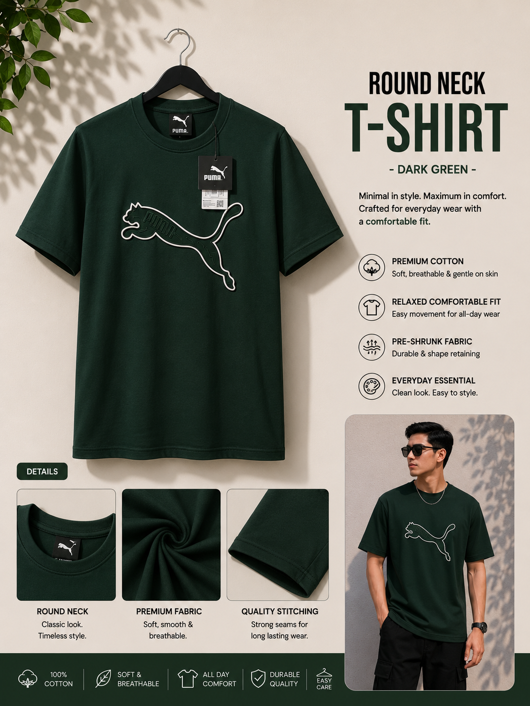 Round Neck T-Shirt