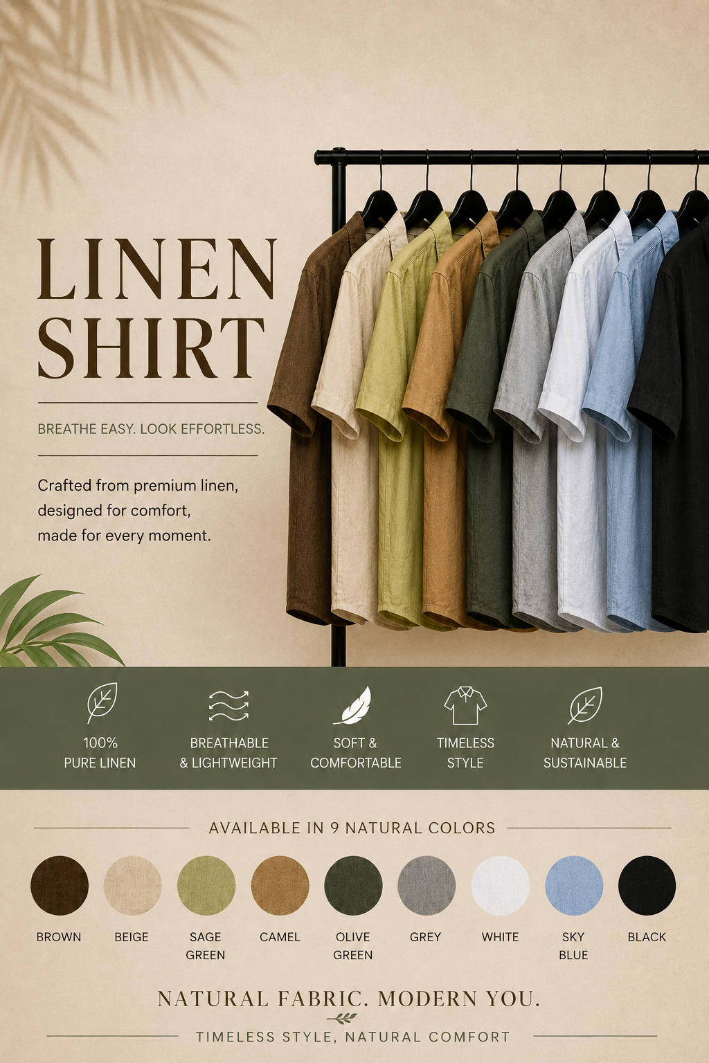 Premium Linen Shirt – Relaxed Fit